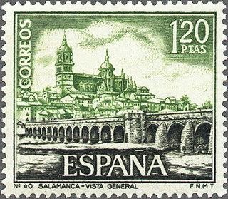 1876 - Serie turística - Vista general de Salamanca