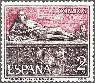 1878 - Serie turística - El doncel, Catedral de Sigüenza (Guadalajara)