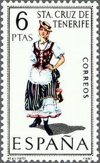 1953 - Trajes típicos españoles - Santa Cruz de Tenerife