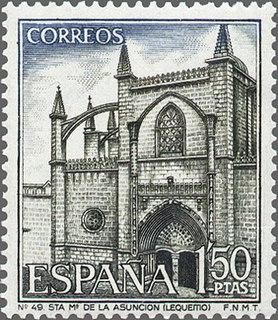 1984 - Serie turística - Iglesia de Santa María de la Asunción, Lequeitio (Vizcaya)