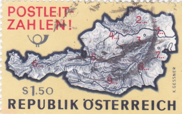 mapa de Austria 