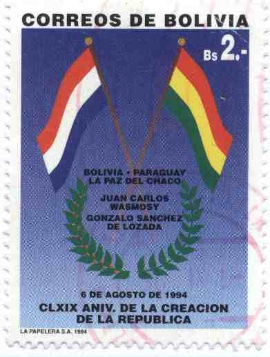CLXIX Aniversario de la creacion de la republica y aniversario de la Paz del Chaco