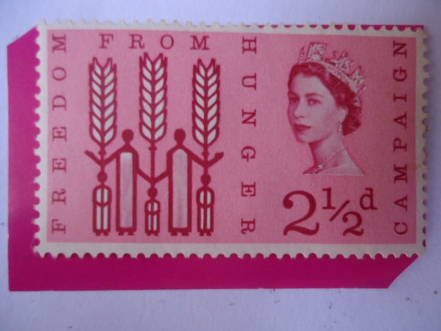 Elizabeth II-Campaña Contra el Hambre - Emblema.