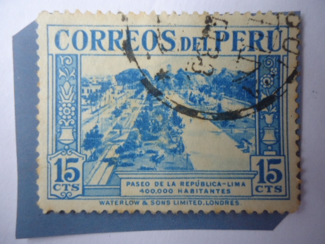 Paseo de la República- Lima - 400.000 Habitantes en 1936.