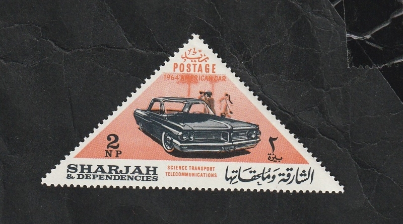 Sharjah - 76 - Transportes y telecomunicaciones vehículo de 1964