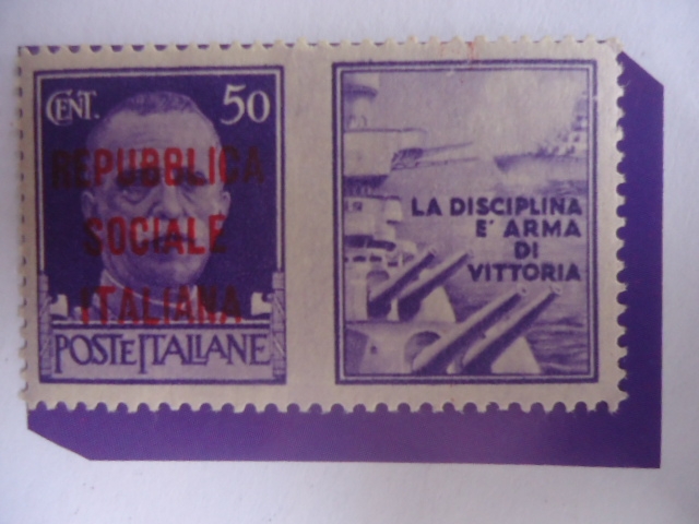 King Vittorio Emanuel II-República Social Italiana-Con Apendice de propaganda de guerra:La Diciplina