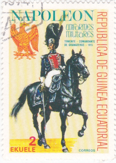 Teniente comandante de granaderos 1815