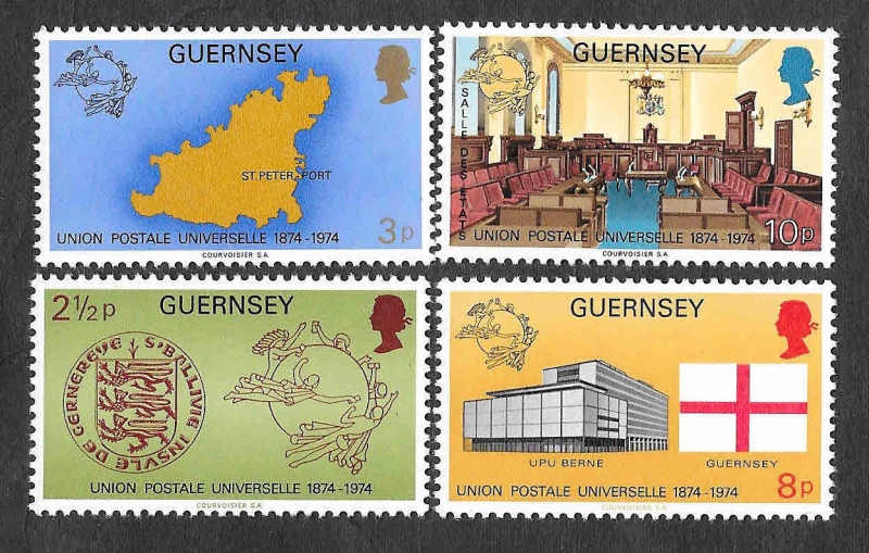 111-114 - Centenario de la Unión Postal Universal