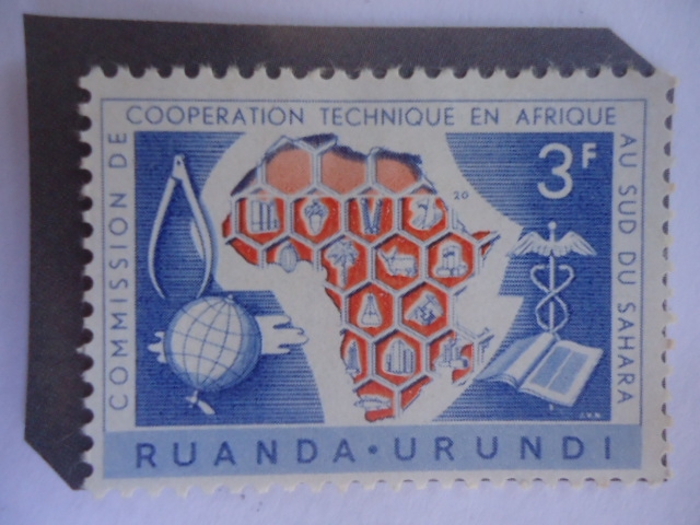 Ruanda-Urundi - 10°Aniversario de la Comisión de Cooperación Técnica-