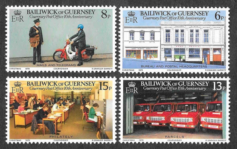 195-198 - X Aniversario de la Oficina Postal