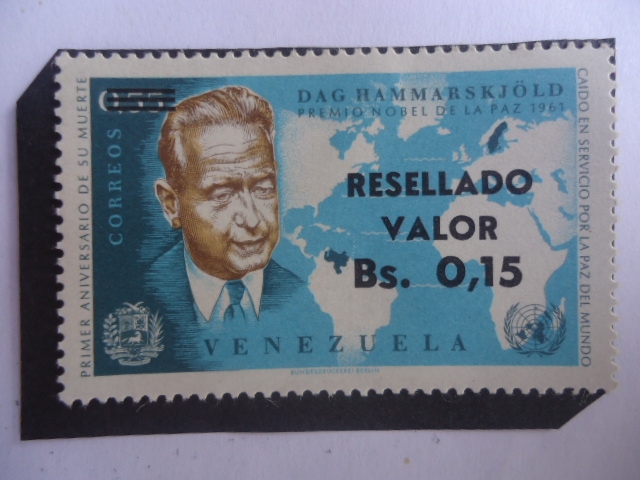 Dag Hammarskjöld (1905-1961)-Premio Nobel de la Paz 1961- 2° secretario de la ONU-1953-1961.