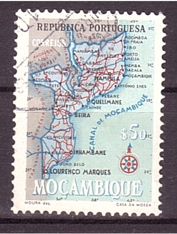 serie- Mapa de Mozambique