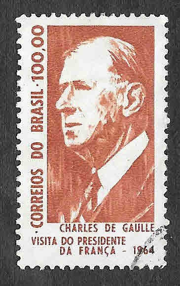 986 - Visita de Charles de Gaulle a Brasil