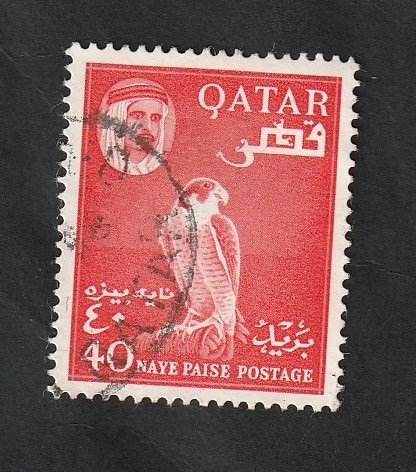 30 - Emir Hamad Bin Ali Al-Thani, y halcón