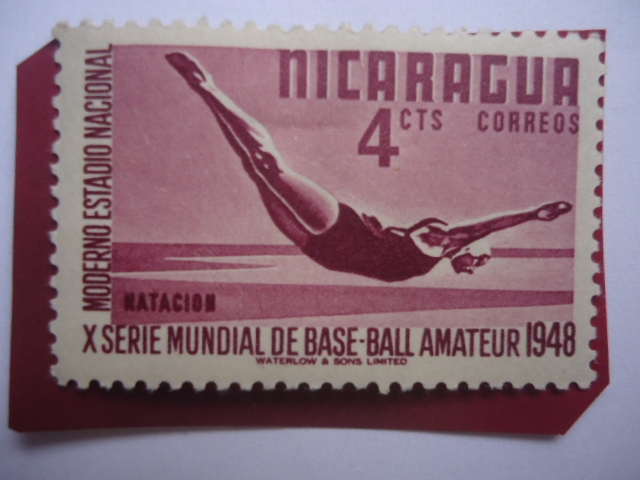 Natación - X Serie Mundial de Base-Ball Amateur 1948 - Moderno Estadio Nacional