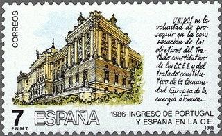 2825 - Ingreso de Portugal y España en la Comunidad Europea - Palacio Real de Madrid