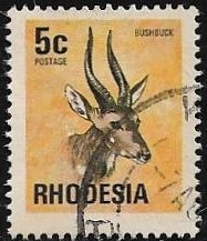 Bosbok (Tragelaphus scriptus) 1974 5 cent