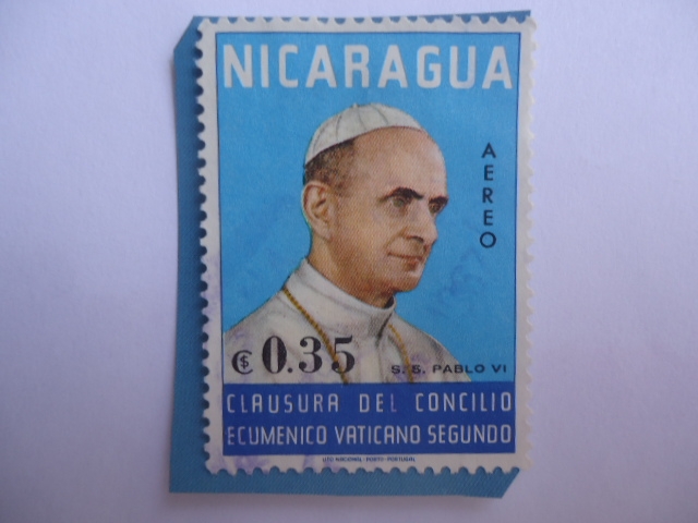 S.S Pablo VI - Clausura del Concilio Ecunemico Vaticano Segundo.