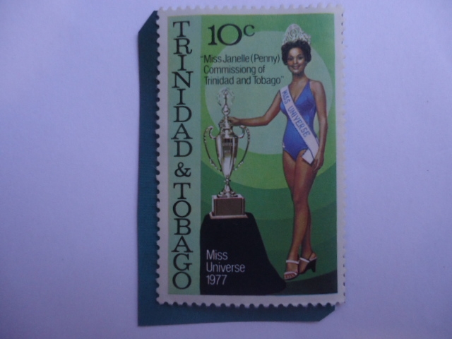 Miss Janelle (Penny) Commissiong -Primera Miss de Trinidad y Tabago - Serie: Miss Universe 1977