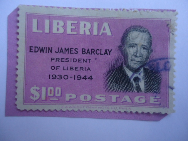 Edwin James Barclay (1882-1955) - 18° Presidente de Liberia (1930-1944)