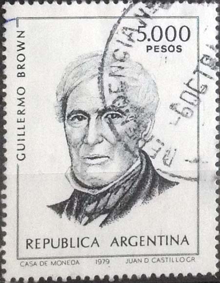Scott#1262 , intercambio 0,25 usd. 5000 pesos , 1980