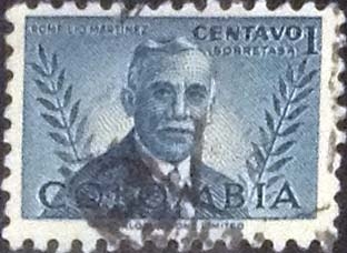 Scott#598 , intercambio 0,20 usd. , 1 cents. , 1952