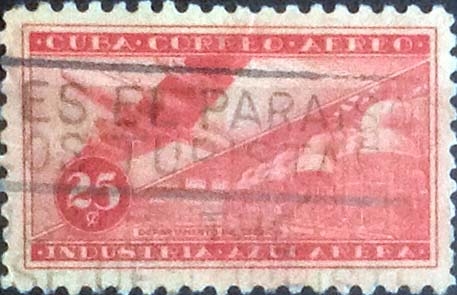 Scott#C101 , intercambio 0,20 usd. , 25 cents. , 1954