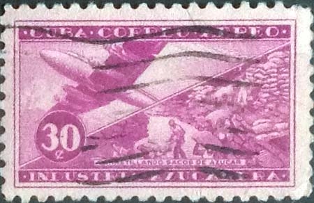Scott#C102 , intercambio 0,95 usd. , 30 cents. , 1954