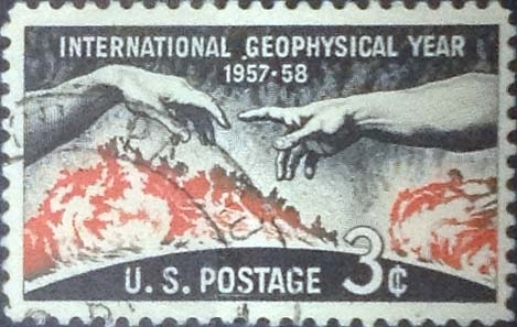Scott#1107 , intercambio 0,20 usd , 3 cents. , 1958