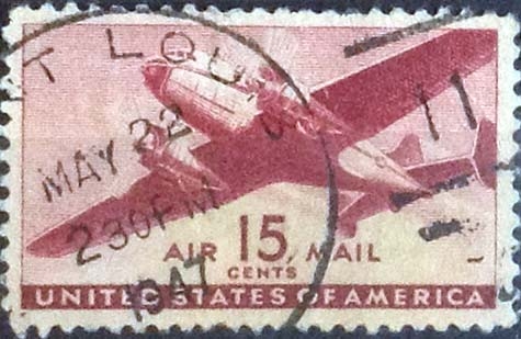 Scott#C28 , intercambio 0,35 usd , 15 cents. , 1941
