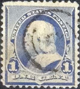 Scott#219 , intercambio 0,60 usd , 1 cents. , 1890