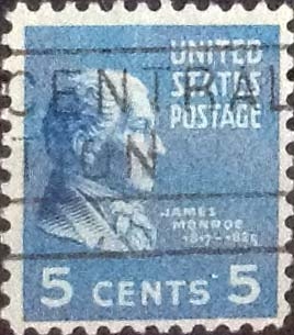 Scott#810 , intercambio 0,20 usd , 5 cents. , 1938