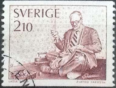 Scott#1195 , intercambio 0,20 usd , 2,10 krona , 1977