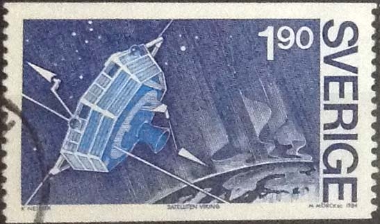 Scott#1514 , intercambio 0,30 usd , 1,90 krona , 1984