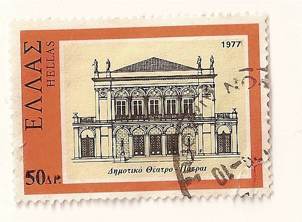 Arquitectura Neo-helenica. Teatro Municipal. Patras.