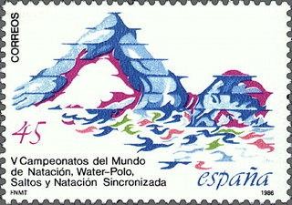 2852 - Deportes - V Campeonato del Mundo de Natación, Waterpolo, Saltos y Natación sincronizada