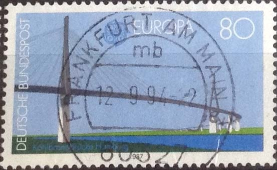 Scott#1506 , intercambio 0,30 usd. , 80 cents. , 1987