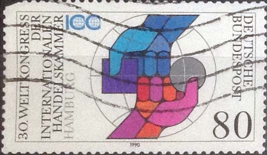 Scott#1609 , intercambio 0,45 usd. , 100 cents. , 1990