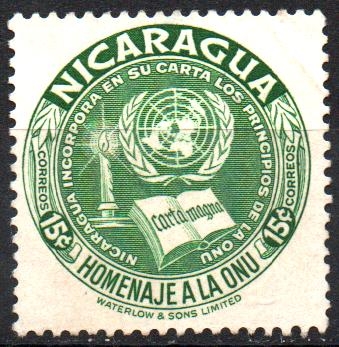 HOMENAJE  A  LA  ONU.  VELA  Y  CARTA.  Scott 753.