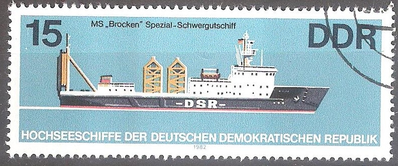 Barcos alemanes de alta mar.Carguero pesado MS Brocken.