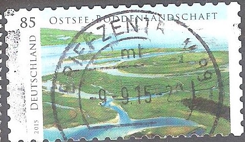 Mar Báltico, paisaje de Bodden.