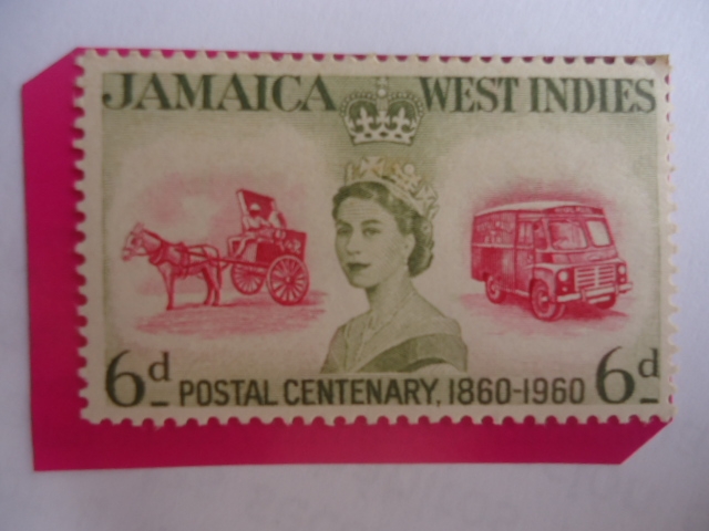 Jamaica-Antillas- Centenar, 1860-1960 - io servicio postal