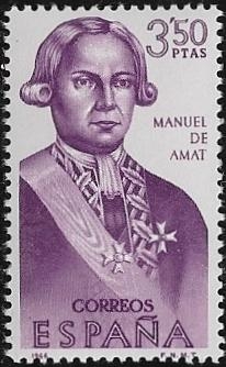 Forjadores de América - Manuel de Amat i Junyent  1966 3,50 pts
