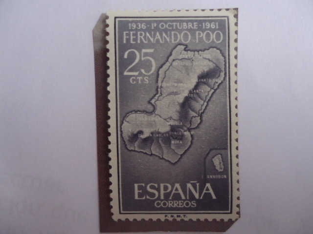 Ed:ES-FP 199 - España Colonias- 25 Aniv. de la Exaltación del General Francisco Franco (1936.1961)- 