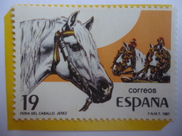 Ed:ES 2898 - Caballos (Equus Ferus Caballus)- Serie: Fiestas Populares - Feria del Caballo- Jerez.