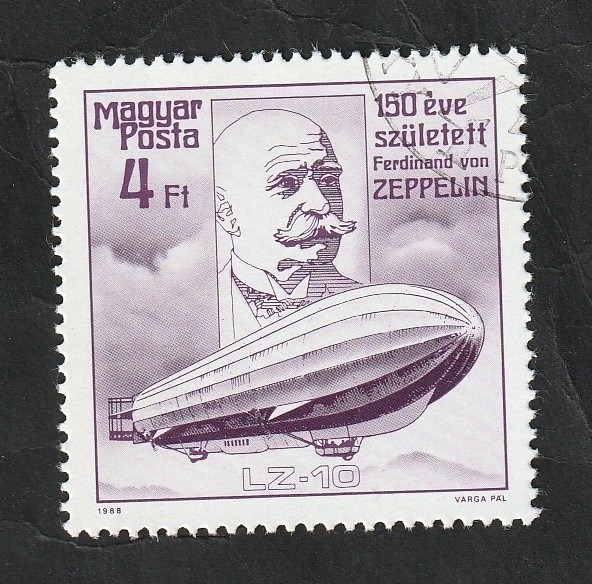 3148 - 150 Anivº del nacimiento de Ferdinand von Zeppelin