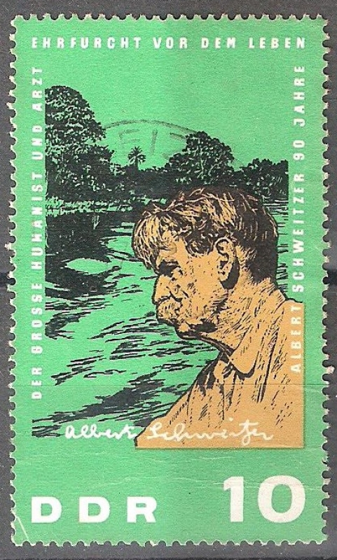 90 cumpleaños del Dr. Albert Schweitzer.