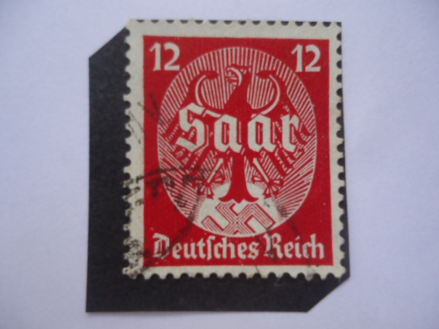 Alemania, Reino - Águila Imperial - Con Inscripción Saar - Serie:Plebiscito de Saar, Enero 13 de 193