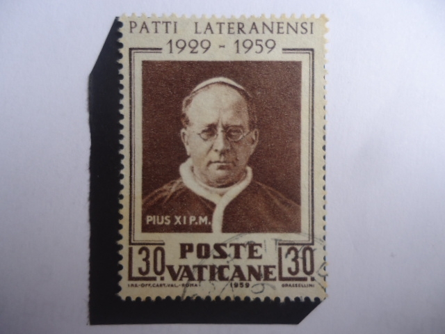 Pio XI-Archille Damiano Ambrogio Ratti (1857-1939) - 30°Aniversario de los Pactos Lateraneses,1929-1