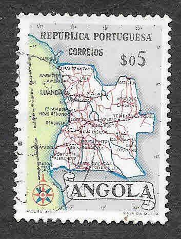 386 - Mapa de Angola